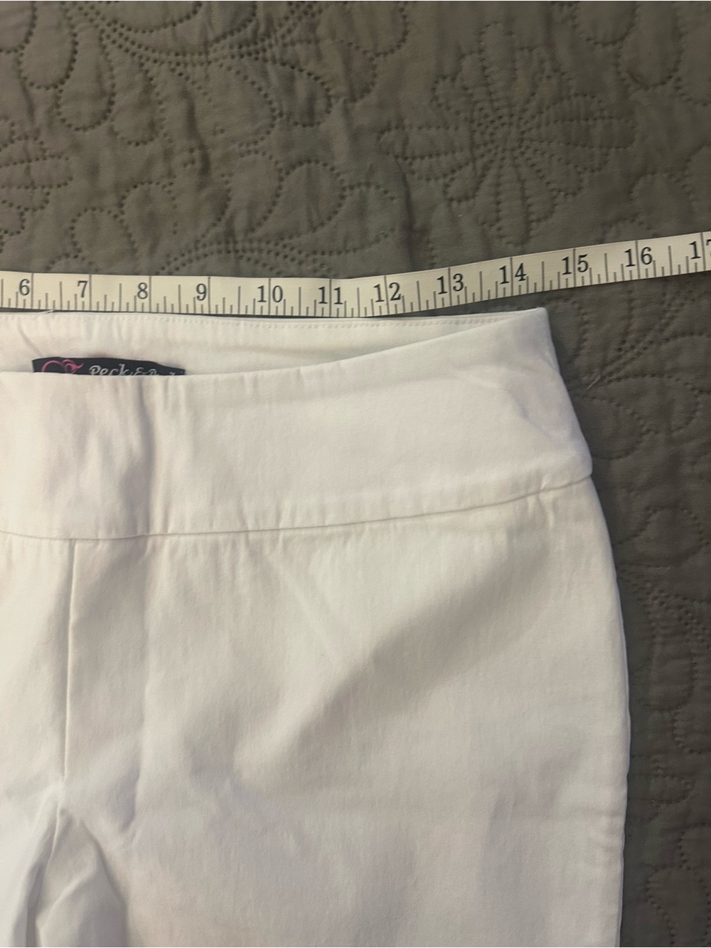 White Peck & Peck Pull-on Capris - Picture 5 of 6